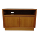 Small Teak Tambour Media Sideboard from Dyrlund, 1970s