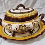 HB Henriot earthenware soup tureen, Quimper Brittany