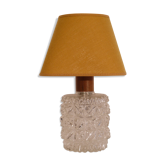 Lampe vintage scandinave teck et verre