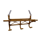 Porte manteau mural vintage rotin