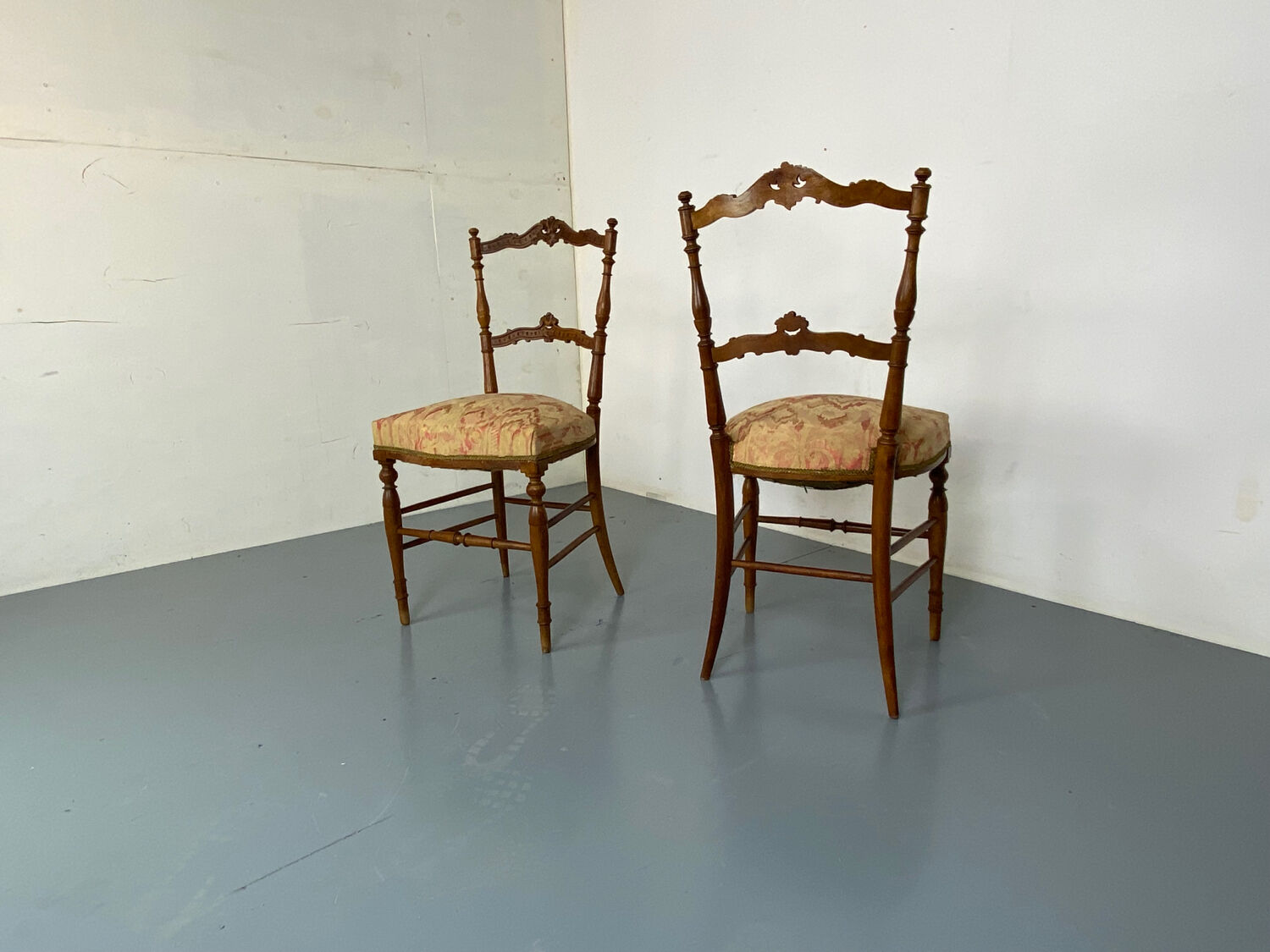 Chaises Antiques en Palissandre, France, 1890s, Set de 2