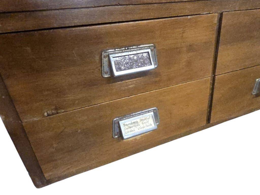 Vintage wooden shop counter/display case