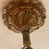 8-branch bronze chandelier