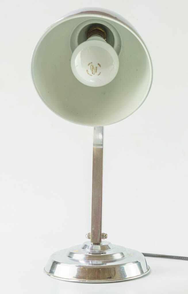 Chrome desk lamp