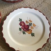 Series of 8 dessert plates