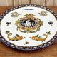 Lentil plate dish Gien Renaissance white background XIX