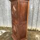 Solid oak wardrobe with 2 doors and 1 drawer in neo Louis XIII style.
