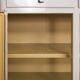 Industrial metal trade furniture equipped with display cases