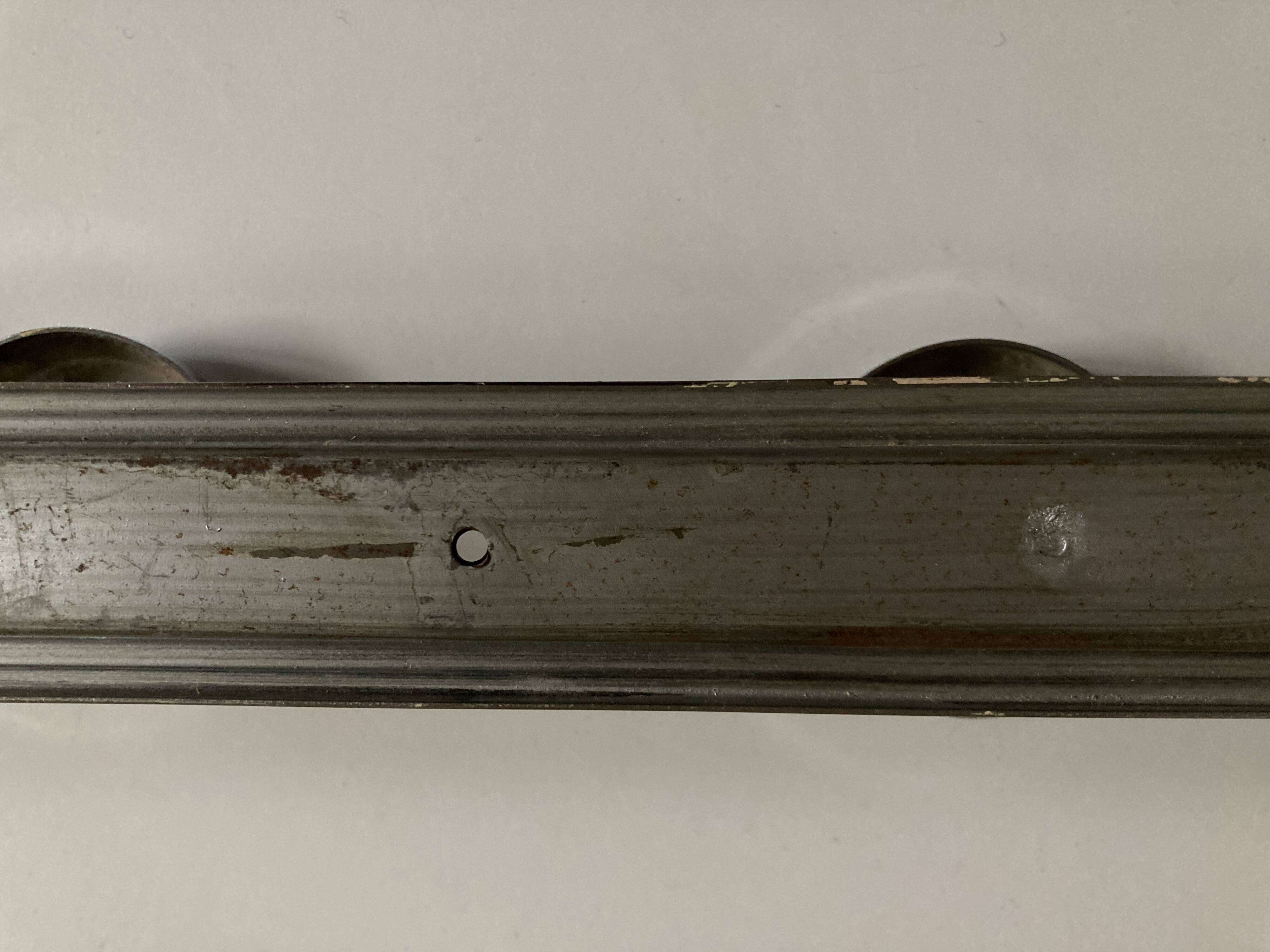 chrome Art Deco bathroom coat hook 57cm