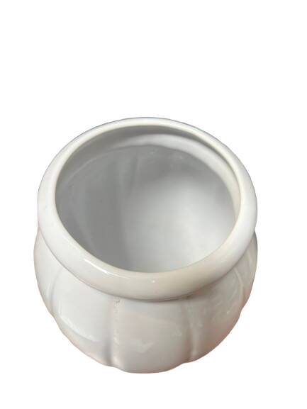 White ceramic vase