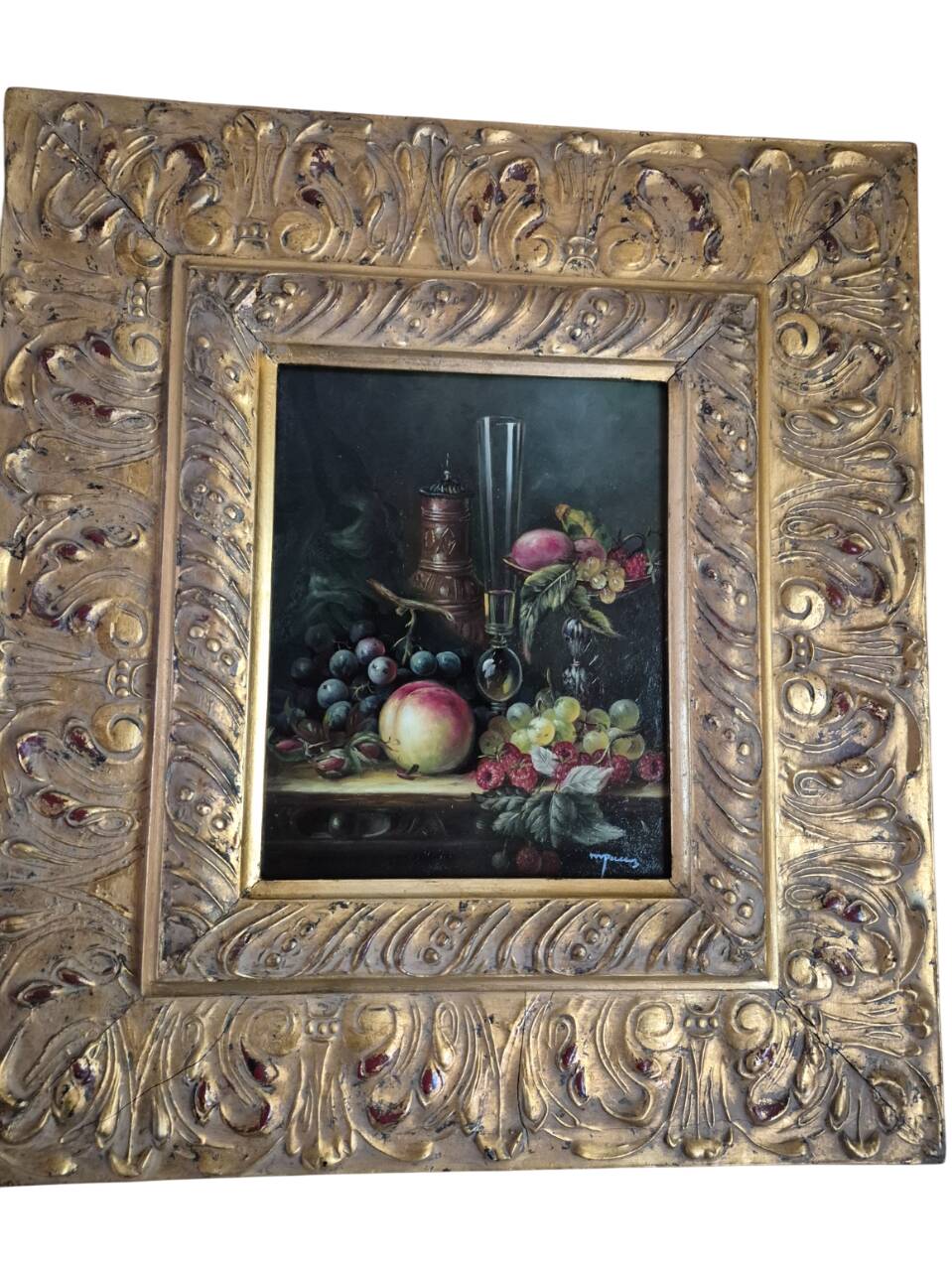 oil painting on panel still life