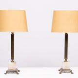 Pair Colum Table lamps 1970s Germany