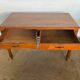 Solid oak desk with 2 drawers feet turned