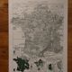 Original lithograph on France (physics + agricultural and forestry)