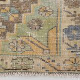 Yellow & Brown Oriental Vintage Rug, 125x230Cm
