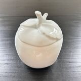 Porcelain apple sugar bowl