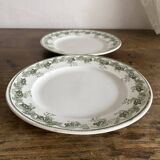 Iron earth dessert plates Moulins des loups Violetta