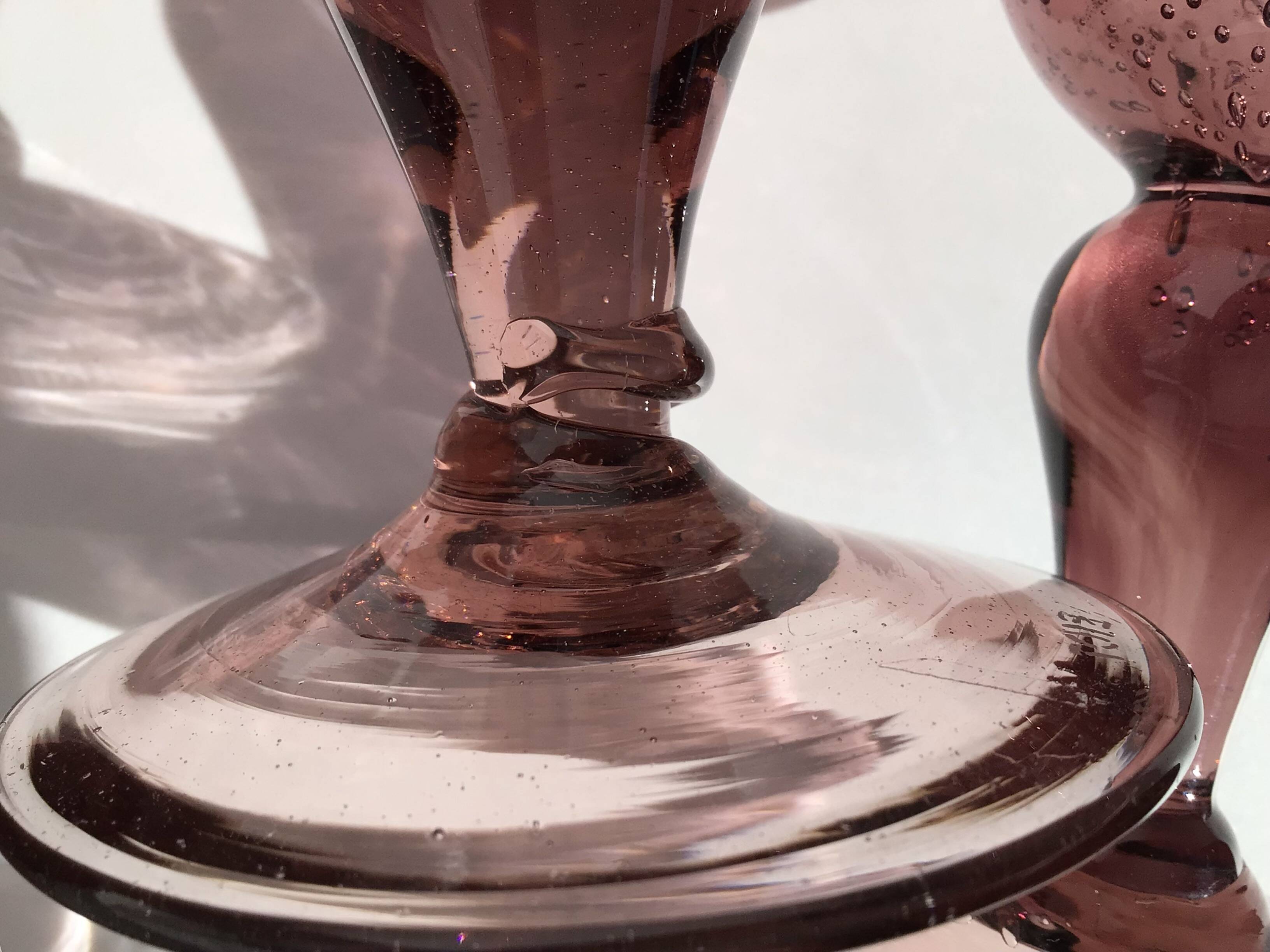 3 Biot stamped water glasses