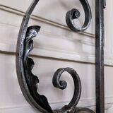 2 antique wrought iron doors