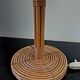 French rattan lamp. Attributed to Louis Sognot.