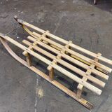 luge traineau ancien alsace Décoration Noel DAVOS 1950