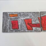 SET OF 2 VINTAGE PANELS FORMING A MURAL 1960 CLOUTIER BROTHERS ROBERT & JEAN 60S