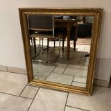 Rectangular gold leaf mirror
