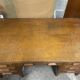 Teacher's desk from the 1950s on legs.