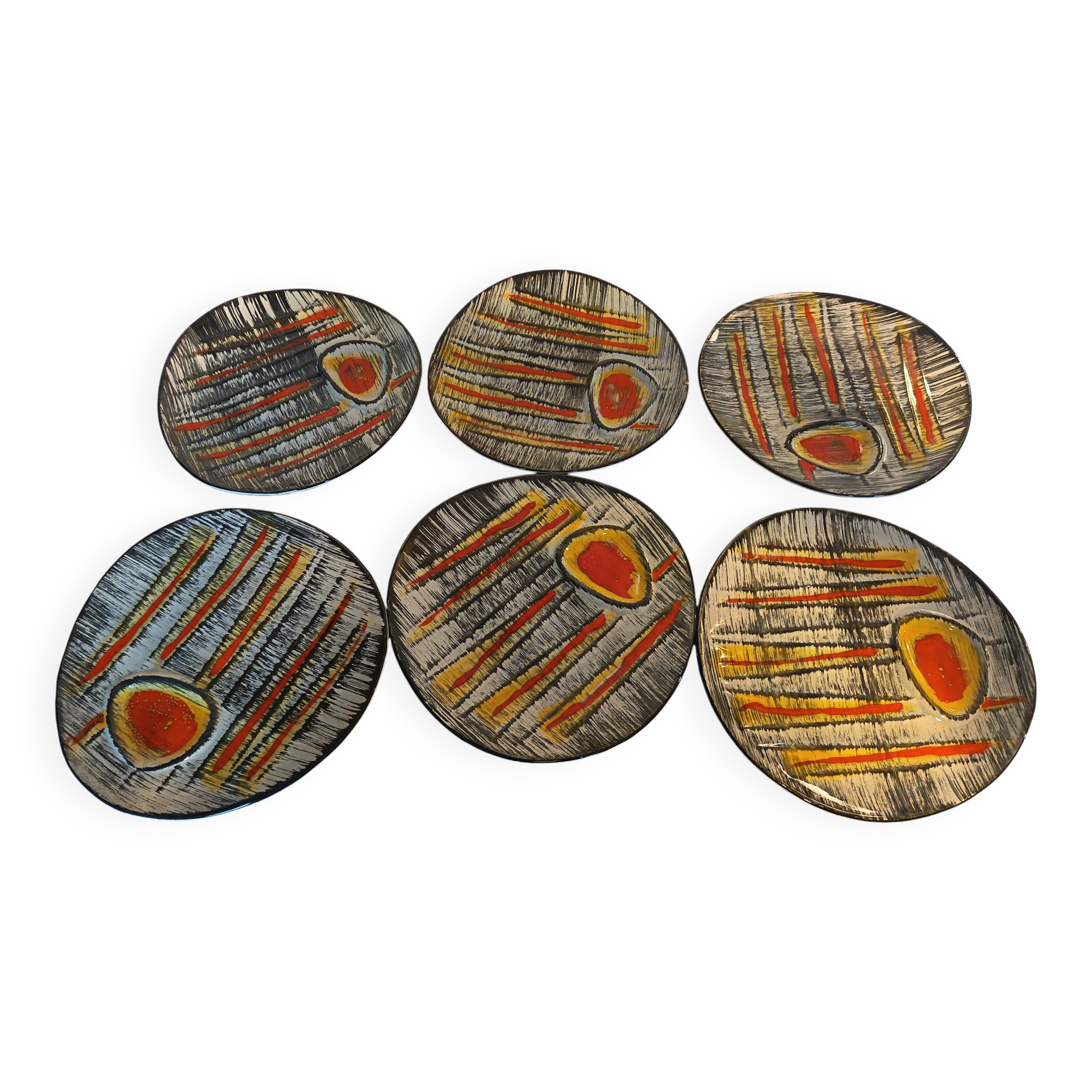 Pornic plates - 1950s-60s