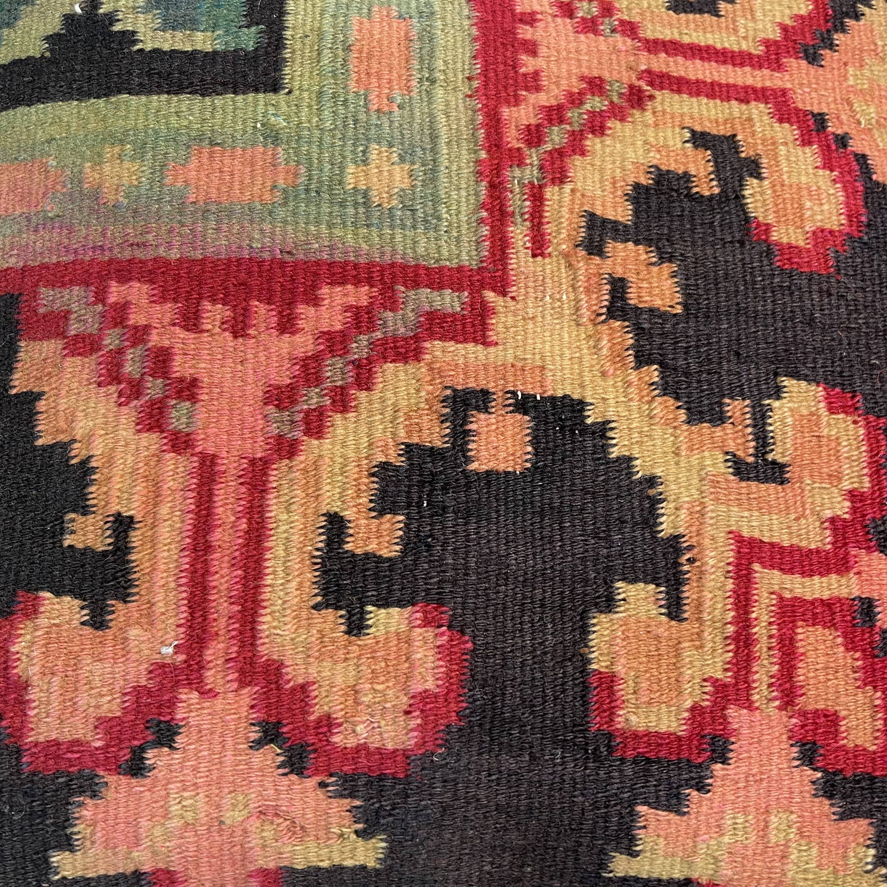 Vintage turkish kilim cushion cover 40x40cm