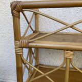 Vintage rattan shelf