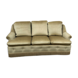 Vintage sofa in golden beige velvet