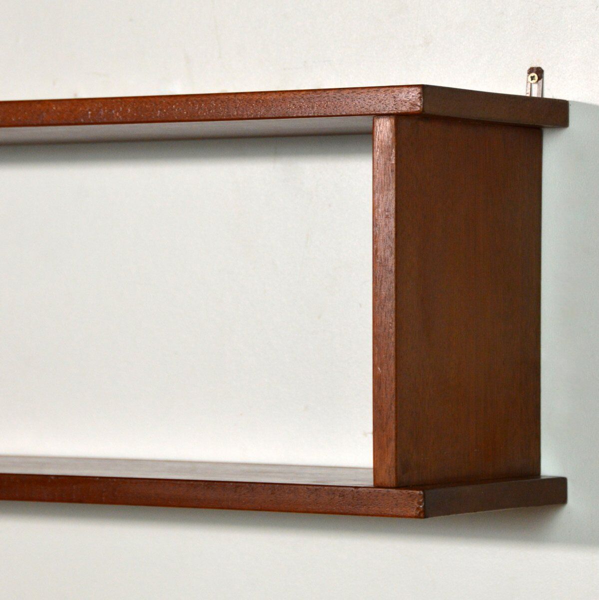 Scandinavian teak hanging shelf 1960s