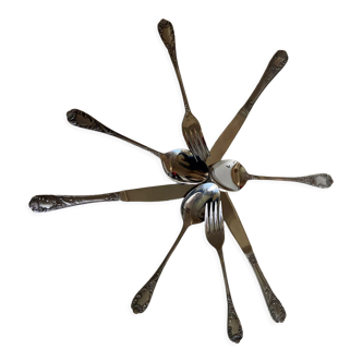 Ménagère amefa en inox 62 pièces