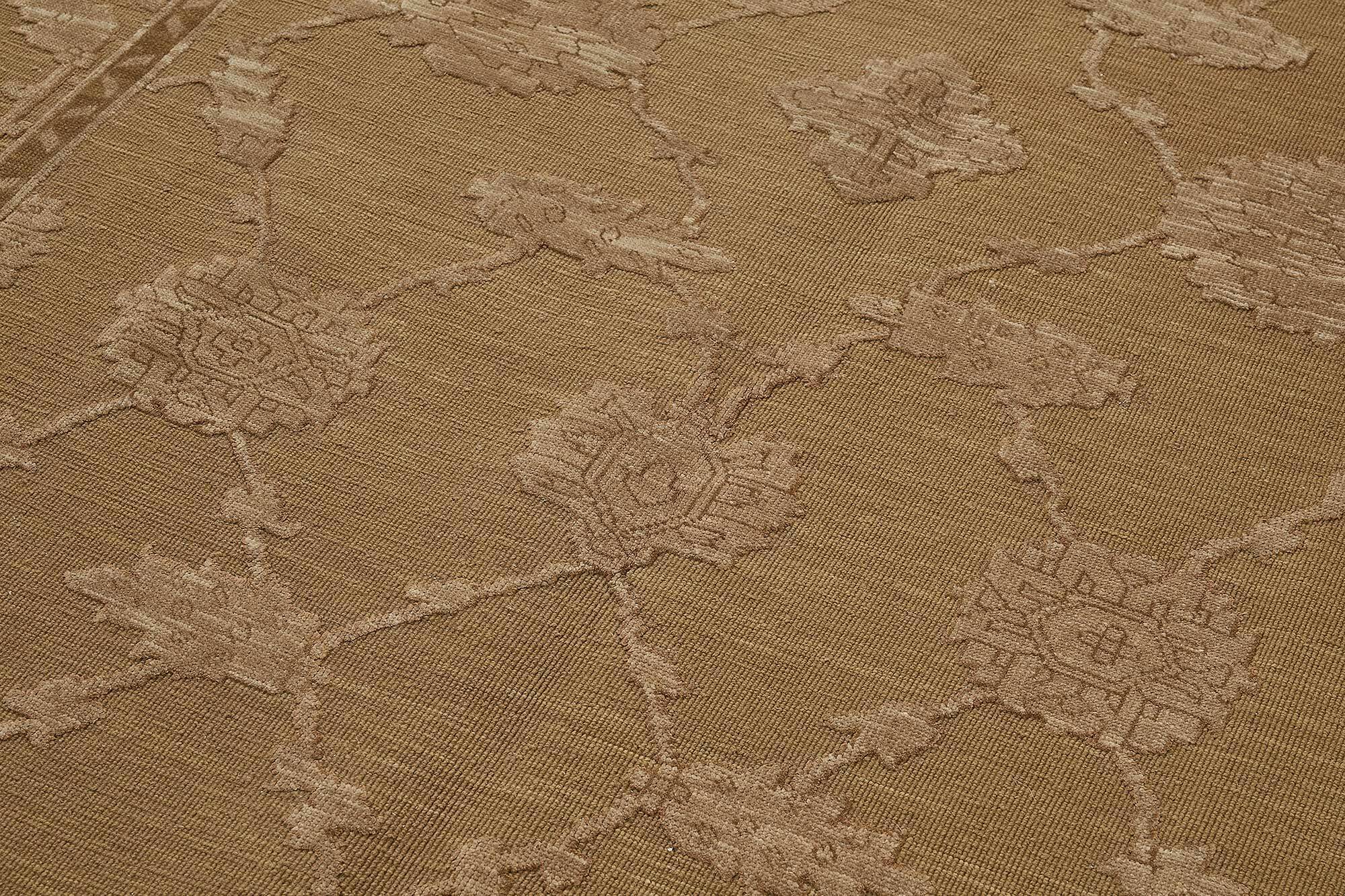 Turkish Handknotted Wool Oushak Rug 178 cm x 270 cm