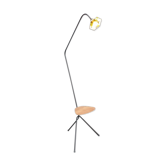 Lampadaire tripode china girl ombrelle verre cloisonné