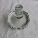 Carved blown glass decanter