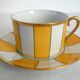 2 vintage Limoges porcelain cups with saucers
