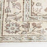 6x9 classic brown & beige vintage rug, 153x272cm