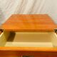 Gautier “Marine” bedside table in wood and brass, 1991