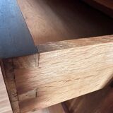 Louis XVI style chest of drawers, spinning top legs - transition style marquetry