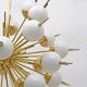 Large Sputnik Murano Glass and Brass Chandelier