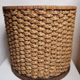 Vintage woven fiber basket