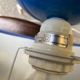 Pair of blue bedside lamps from the 60s by Les lampes d'Albret