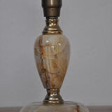 Lamp base in onyx and brass 60s