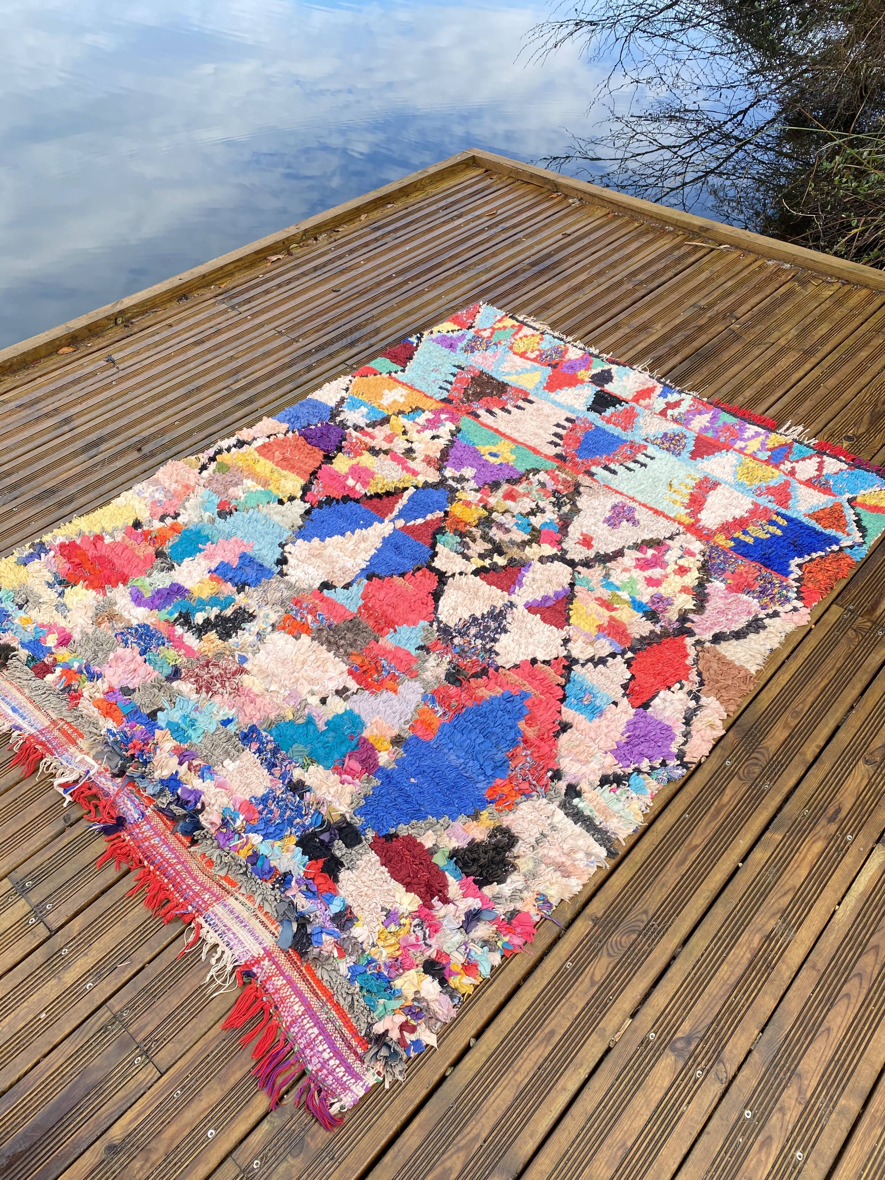 Berber handmade cotton rug 145x185 cm