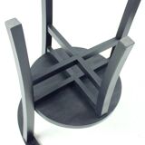 Black Interwar Period Oak Club Armchair, Czechoslovakia 1930s