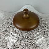 60s 70s Lamp Fixture Ceiling Lamp Flush Mount Doria Glass Space Age