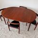 Roundette Teak Extendable Dining Set by Hans Olsen for Frem Røjle, Denmark