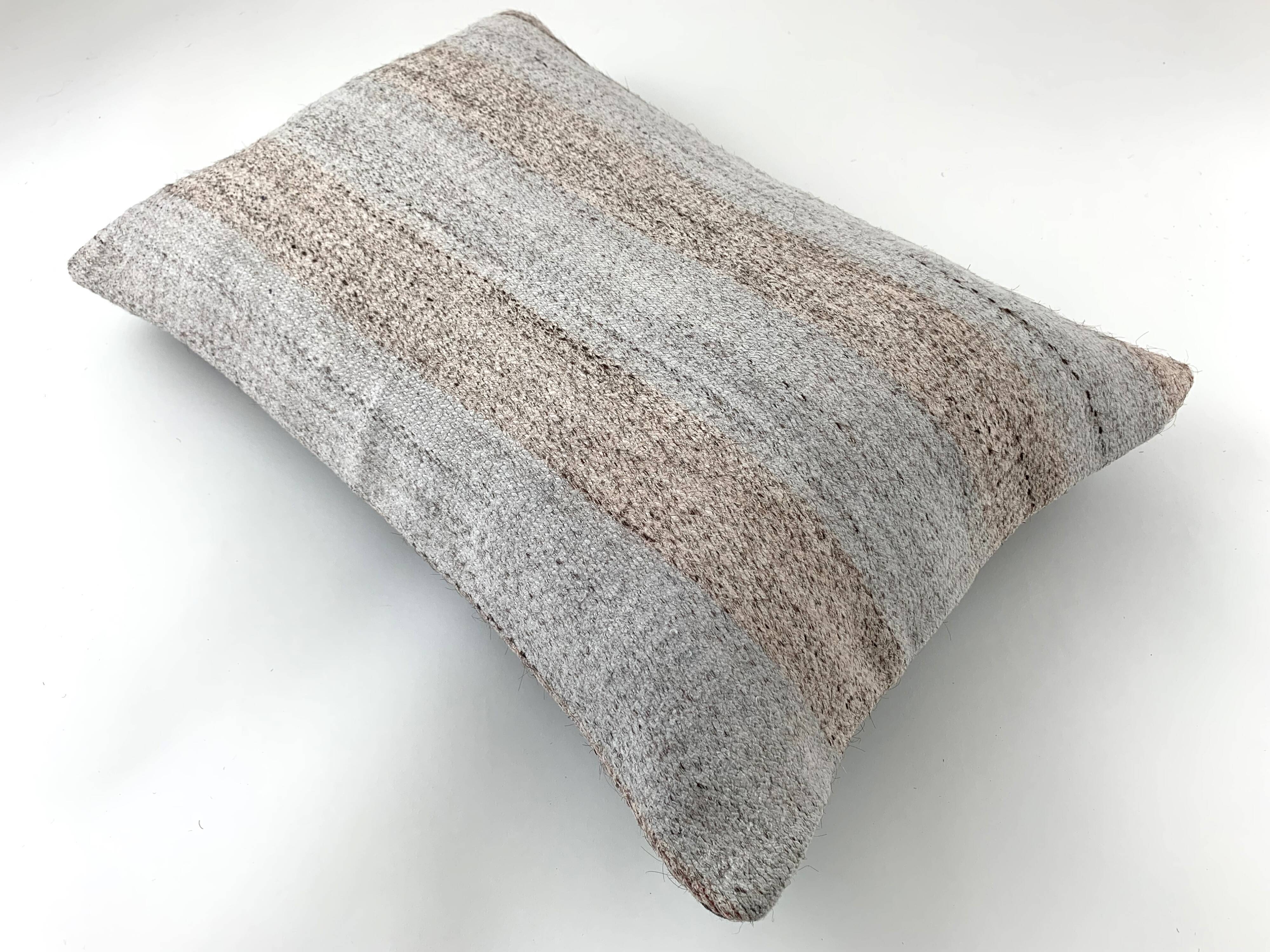 Vintage turkish handmade kilim cushion cover 40x60 cm